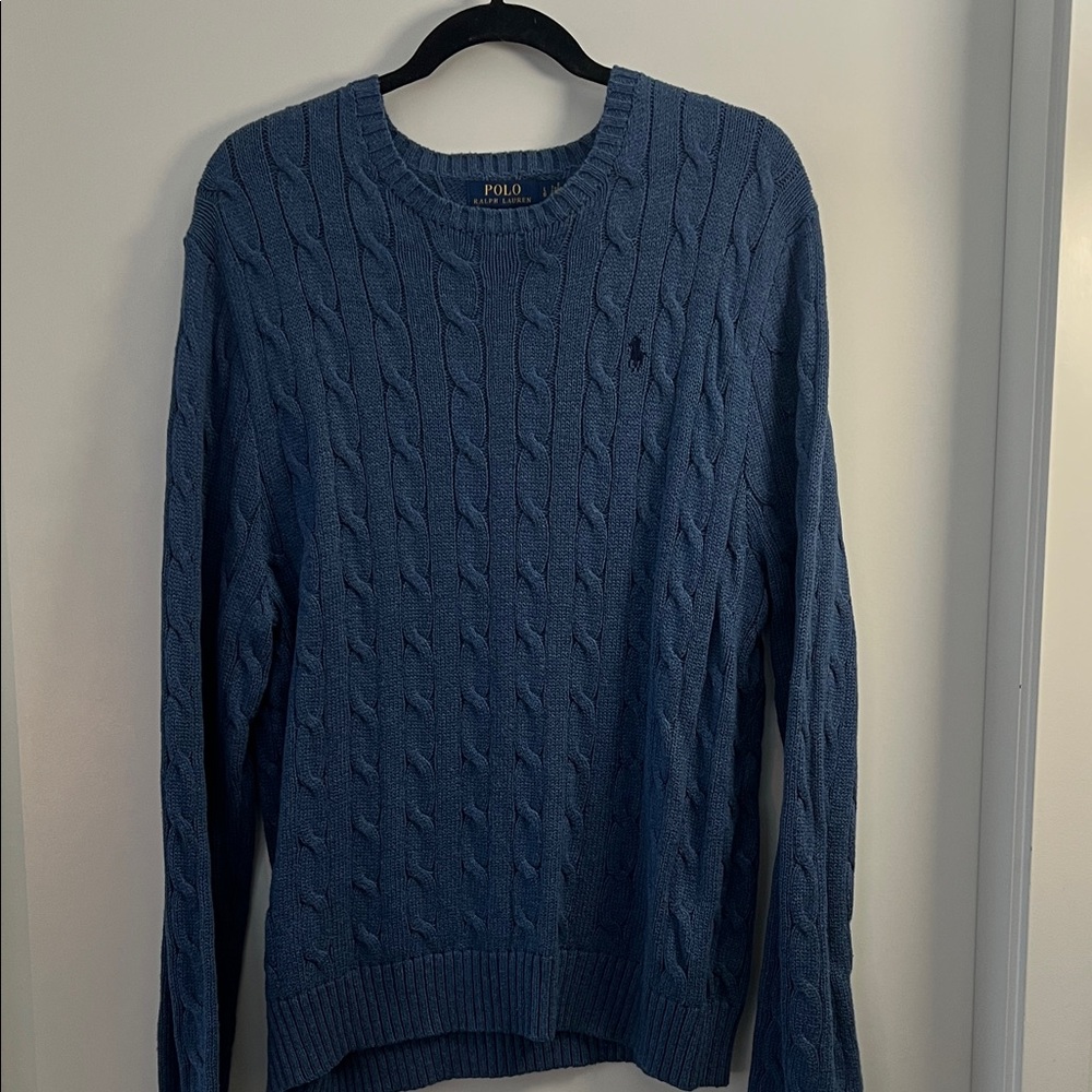 Polo by Ralph Lauren Classic Blue Crewneck Sweater